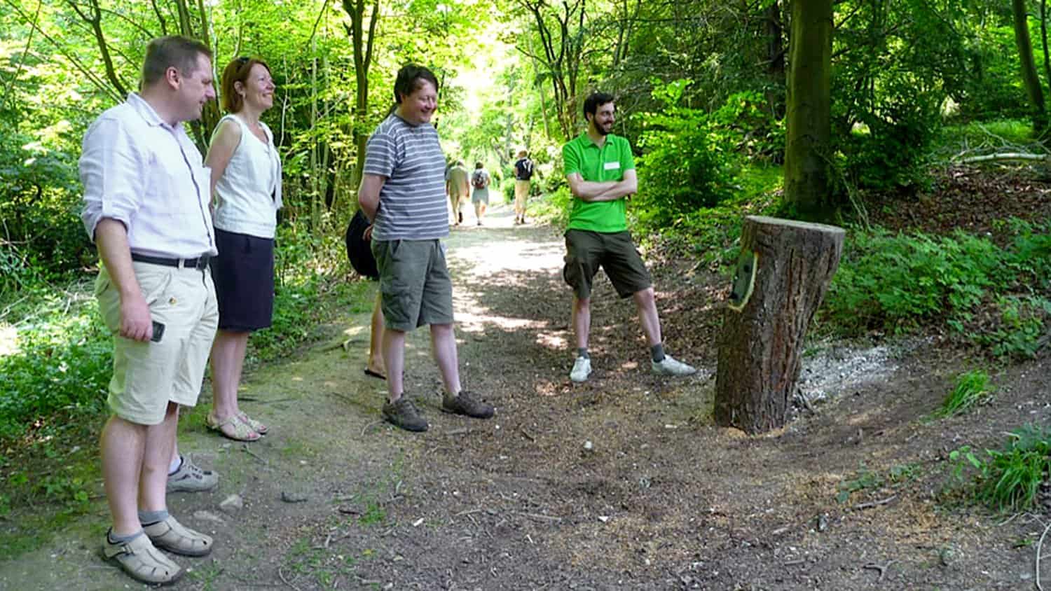 Oversized UTR Panel at Aston Rowant National Nature Reserve Talking Trail