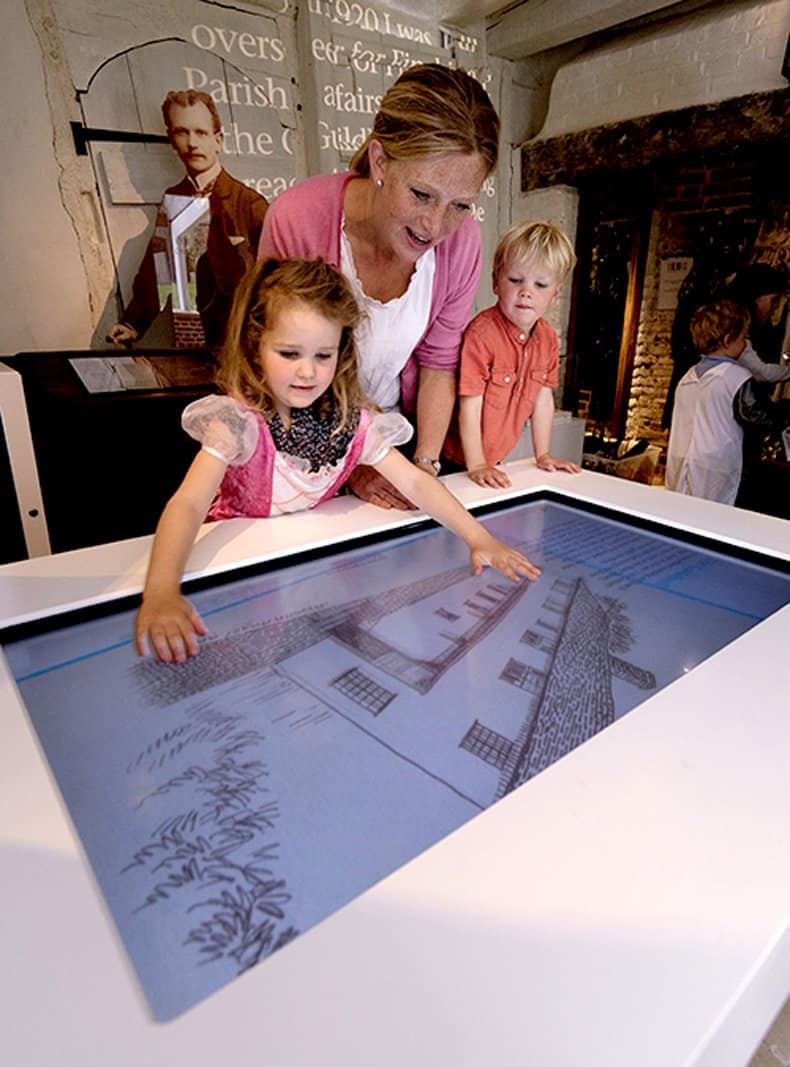 Finchingfield Guildhall musuem multi-touchtable