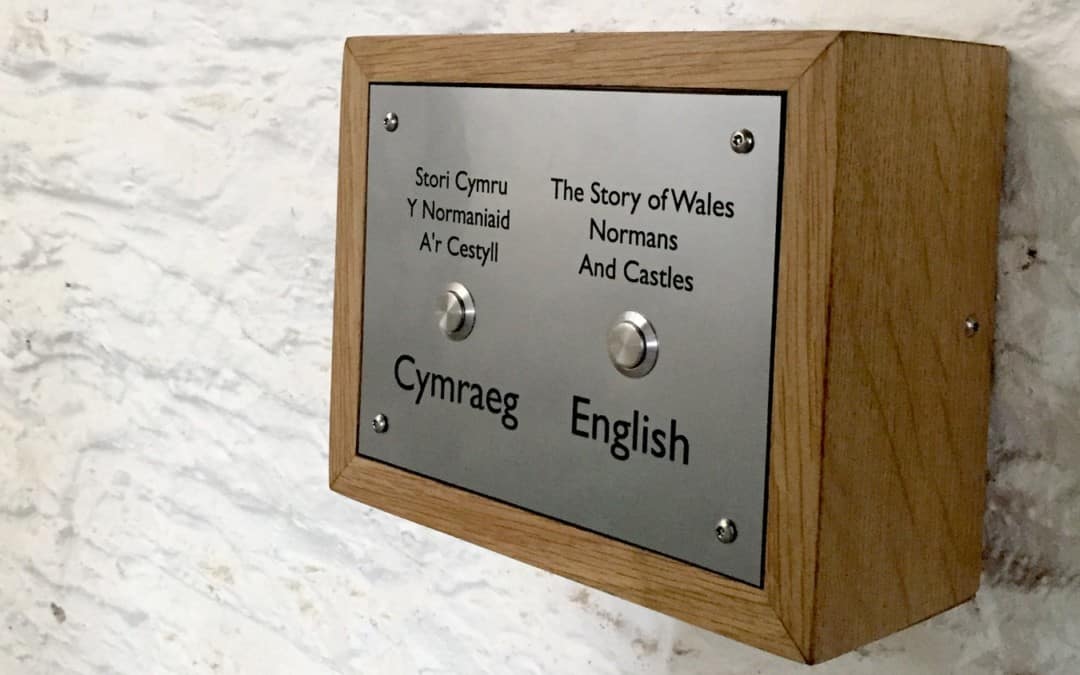 Button Activated Weatherproof Screen – Caerphilly Castle