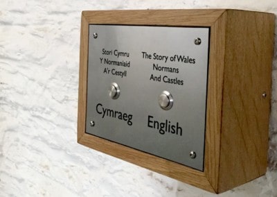 Button Activated Weatherproof Screen – Caerphilly Castle