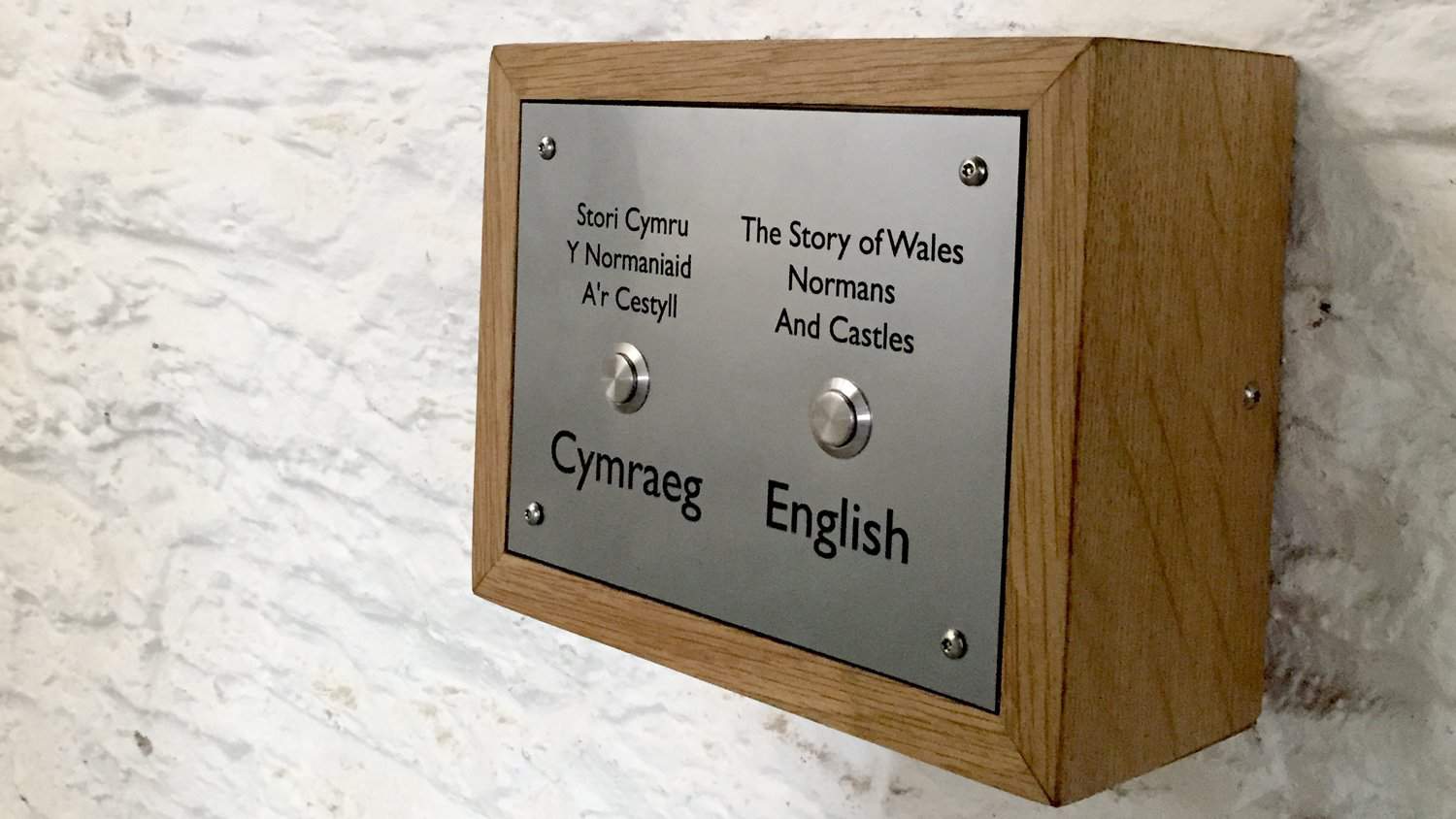 Bespoke Buton Activated Box by Blackbox-av for Caerphilly Castle