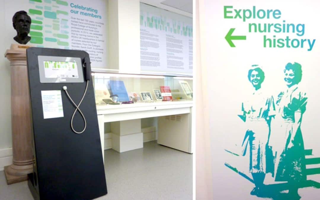 AudioFrame 15 Kiosk – Royal College of Nursing Heritage Centre