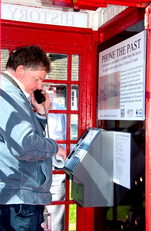 Oral History Telephone Box at Tideswell