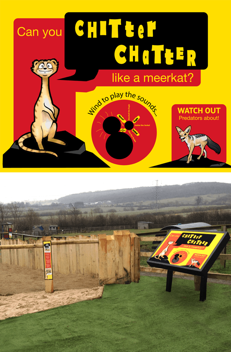 Audio Signs Lee Valley Farm Meerkats