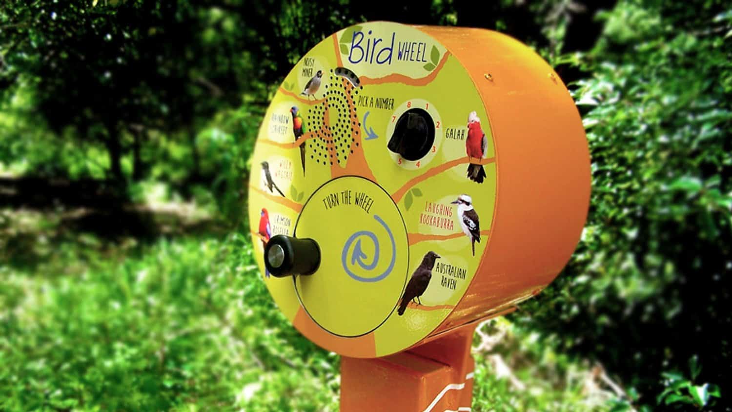 Wind up audio player in garden Adelaide