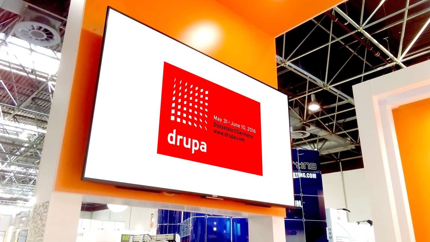 Museum video player videoclip-hd used at drupa by euromac