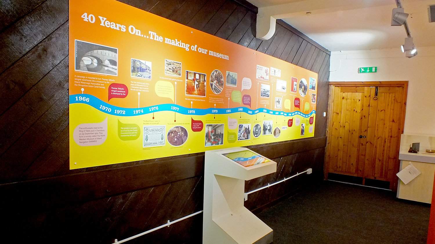 40 Years On Exhibit at National Waterways Museum for Canal & River Trust