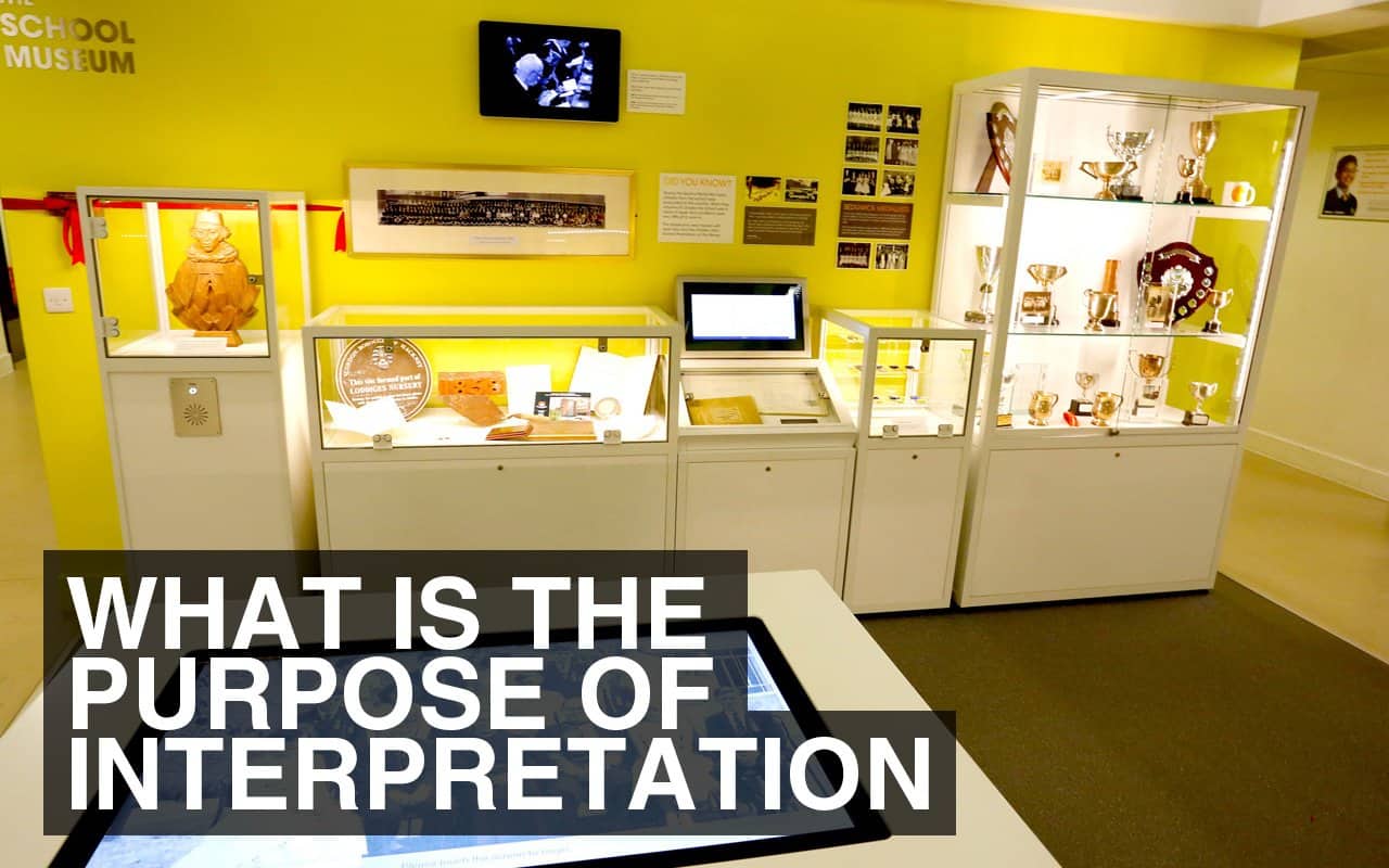 What is the purpose of interpretation