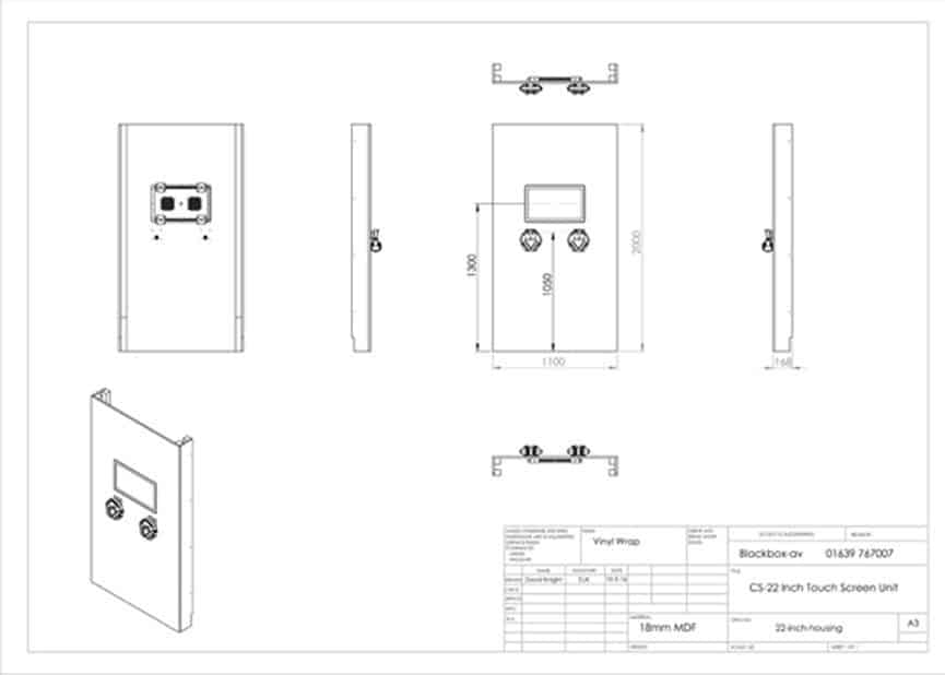 Drawing of the Kiosk at Cardiff Story Museum