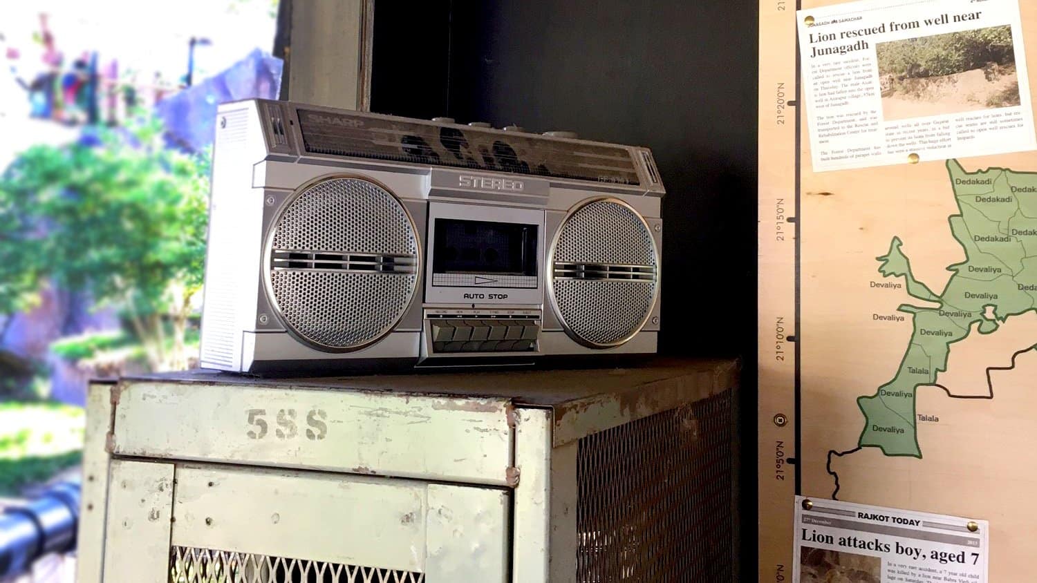 Bespoke Boombox Radio for Land of the Lions ZSL London Zoo Enclosure