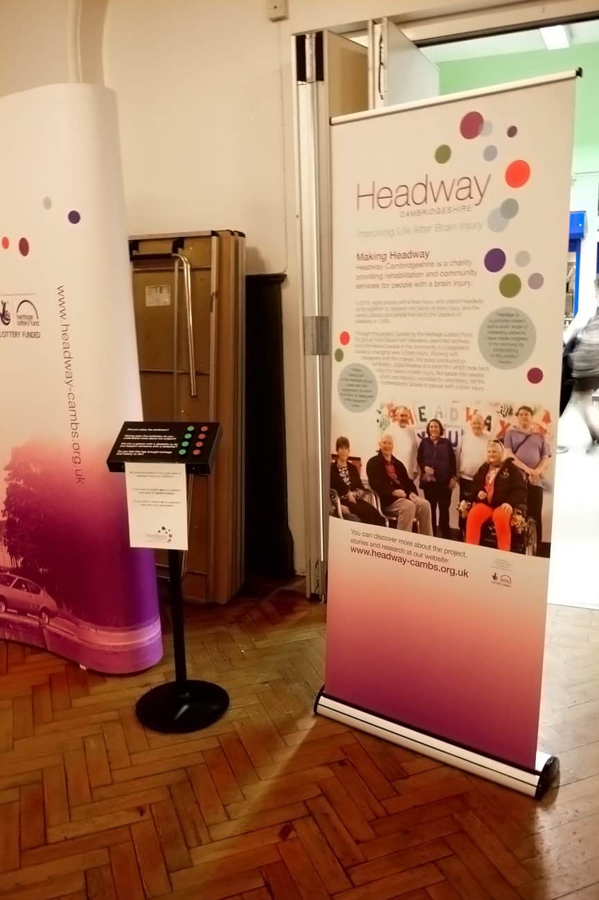 Bespoke Feedback Button Counter by Blackbox-av for Headway Cambridgeshire Event Making Headway