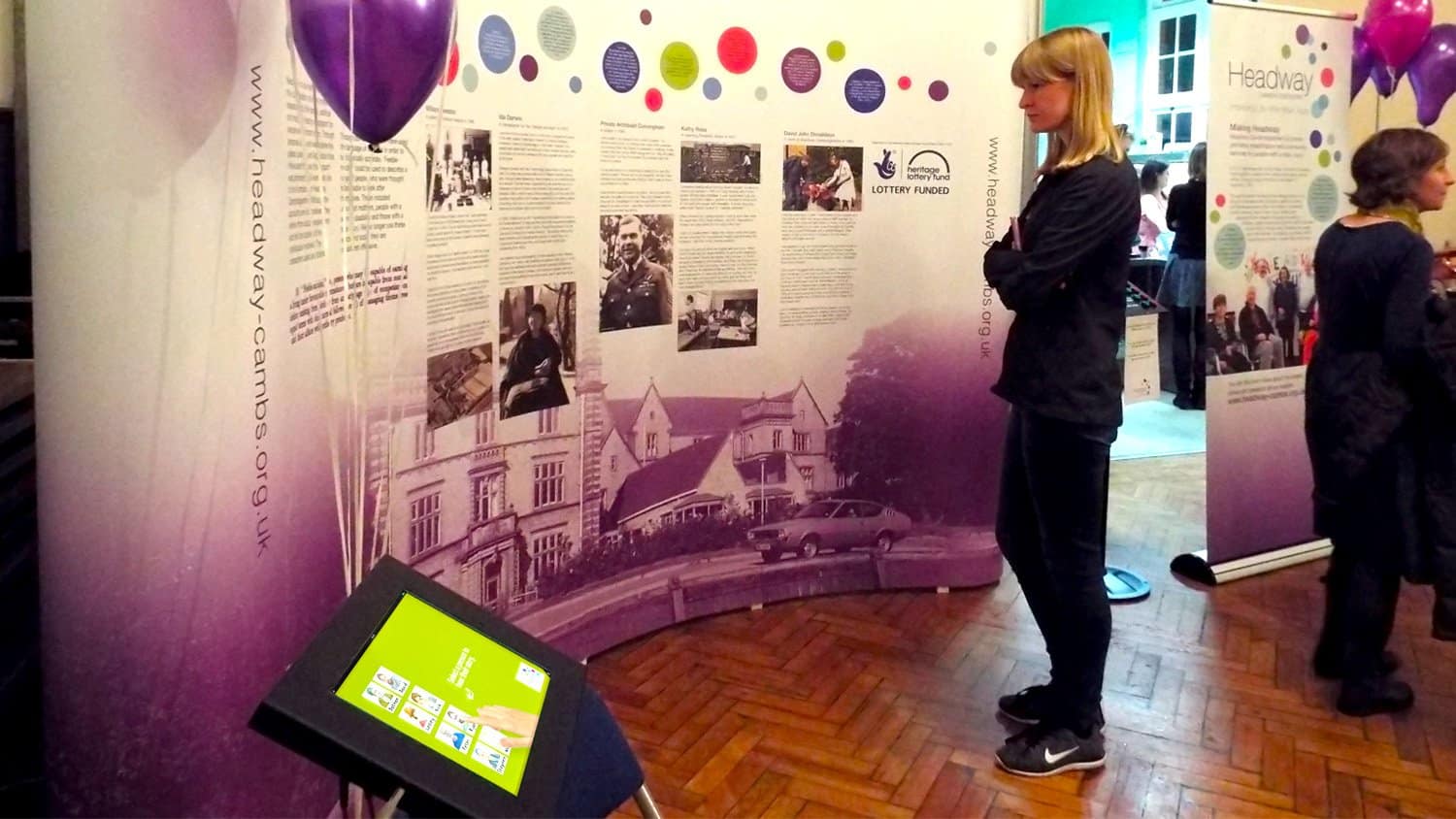 Headway Cambridgeshire making Headway Event with iPad Kiosk & Feedback Counter 2