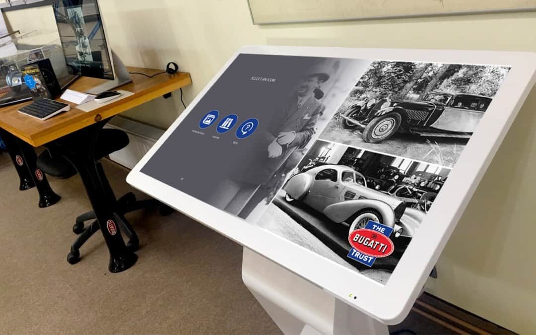 42" Free Standing Kiosk & Software – The Bugatti Trust