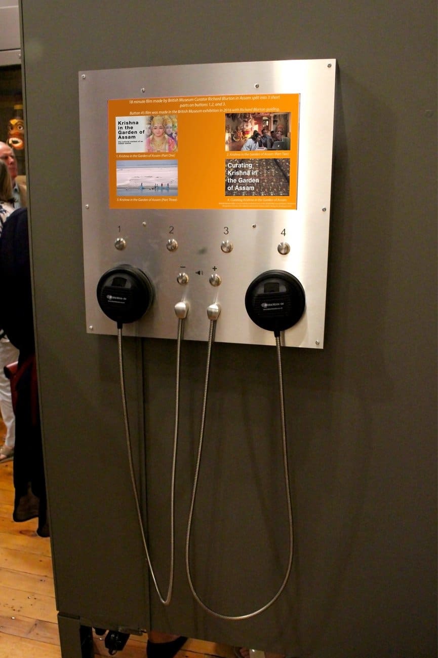 15 Inch Video Button Unit and Single Cup Headphones at Chepstow Museum by Blackbox-av