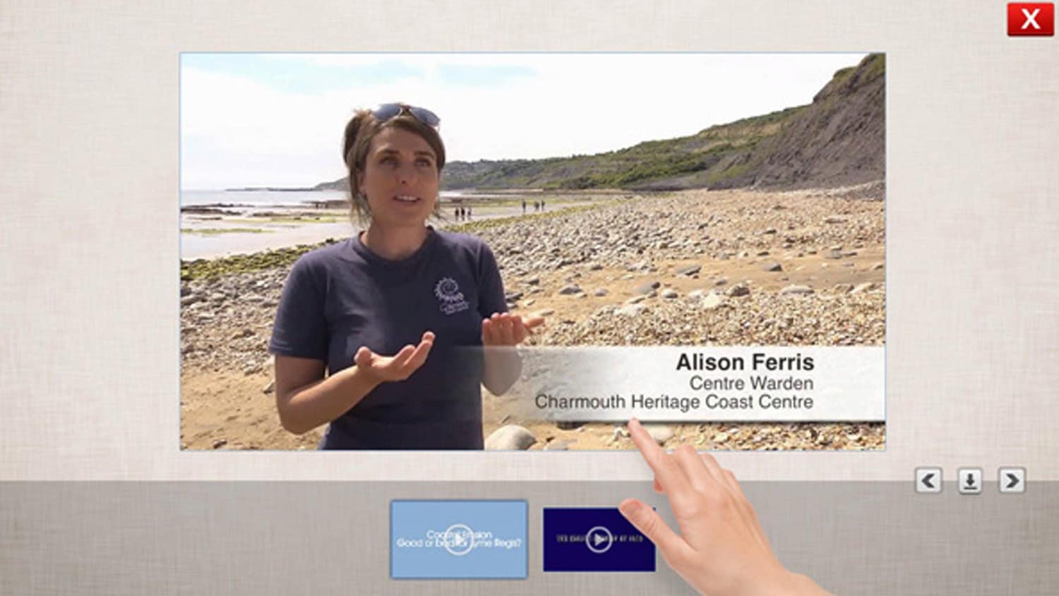 MediaShowreel Software by Blackbox-av for Lyme Regis Museum, Dorset