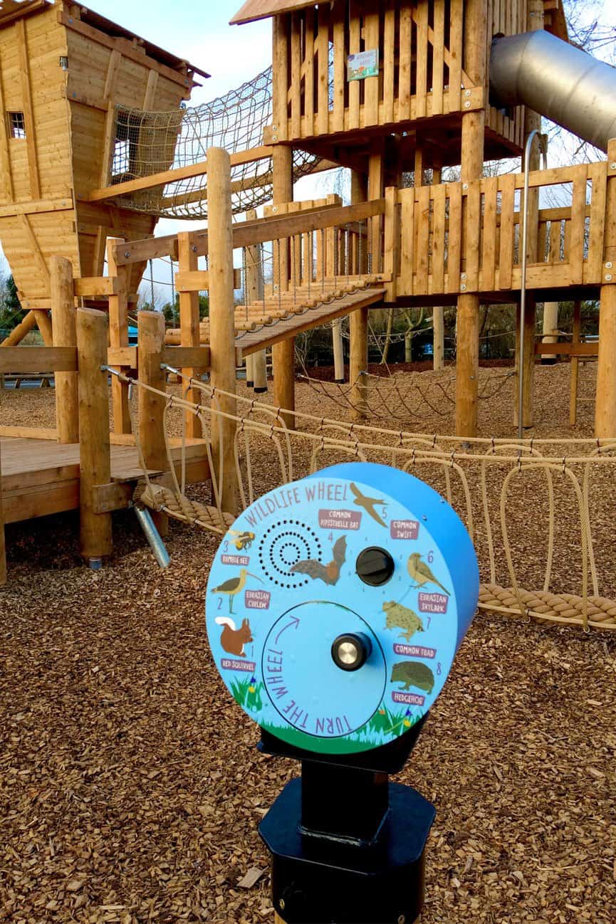 Outdoor Wind Up Dynamo Audio Point installed at Chester Zoo, Chester