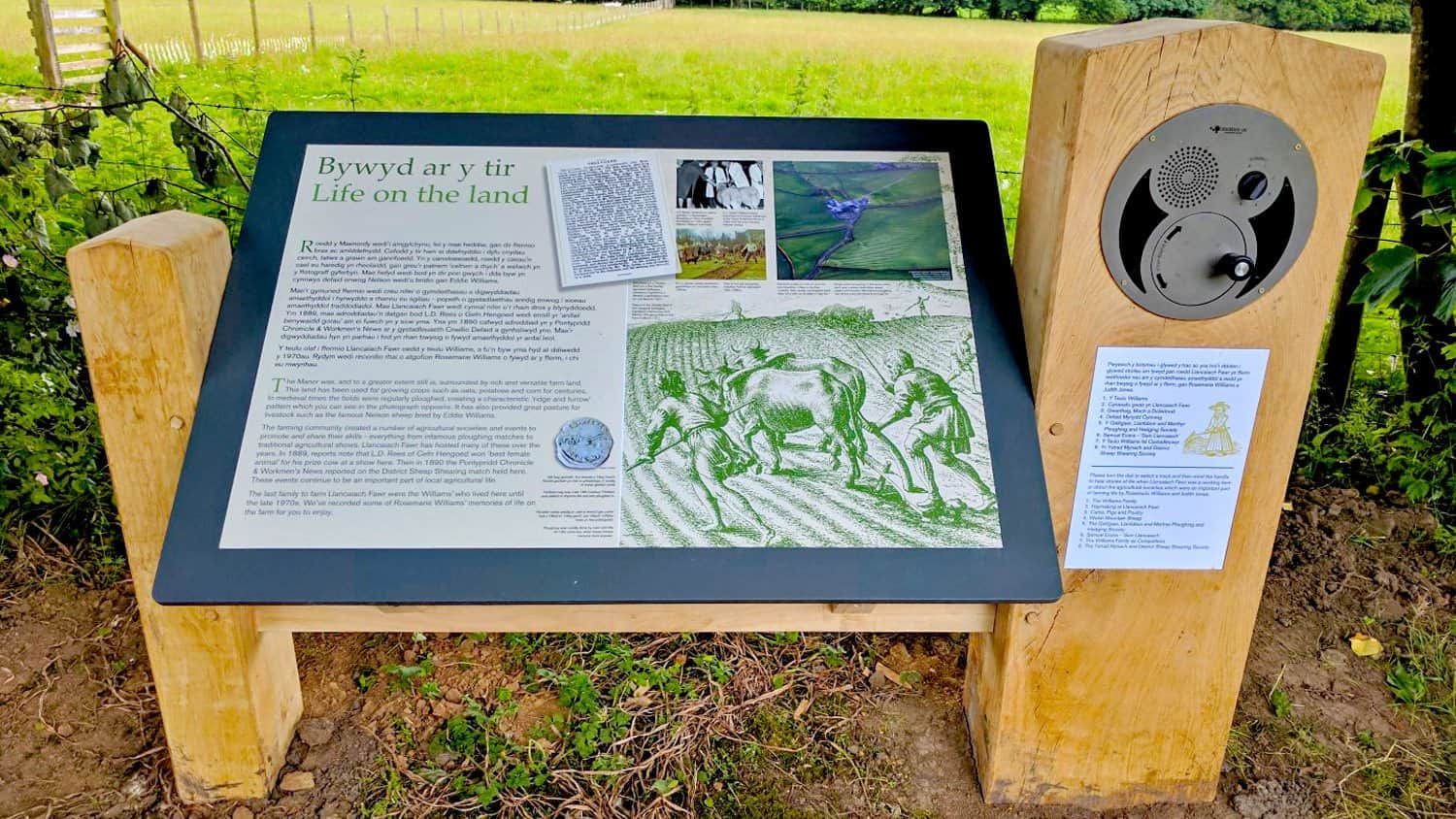 Blackbox-av Oversized U-Turn Round Panel at Llancaiach Fawr Manor, Caerphilly