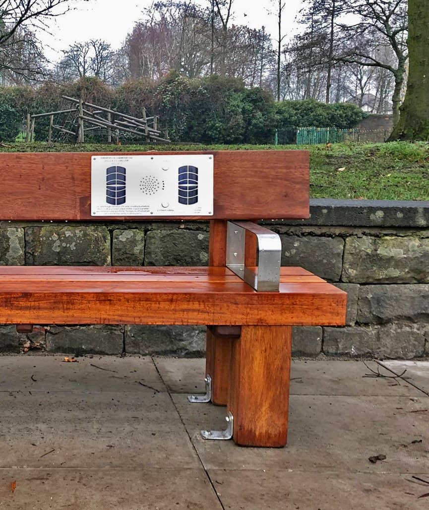 Heavy Duty Audio Bench - Front, Salford City Council Close