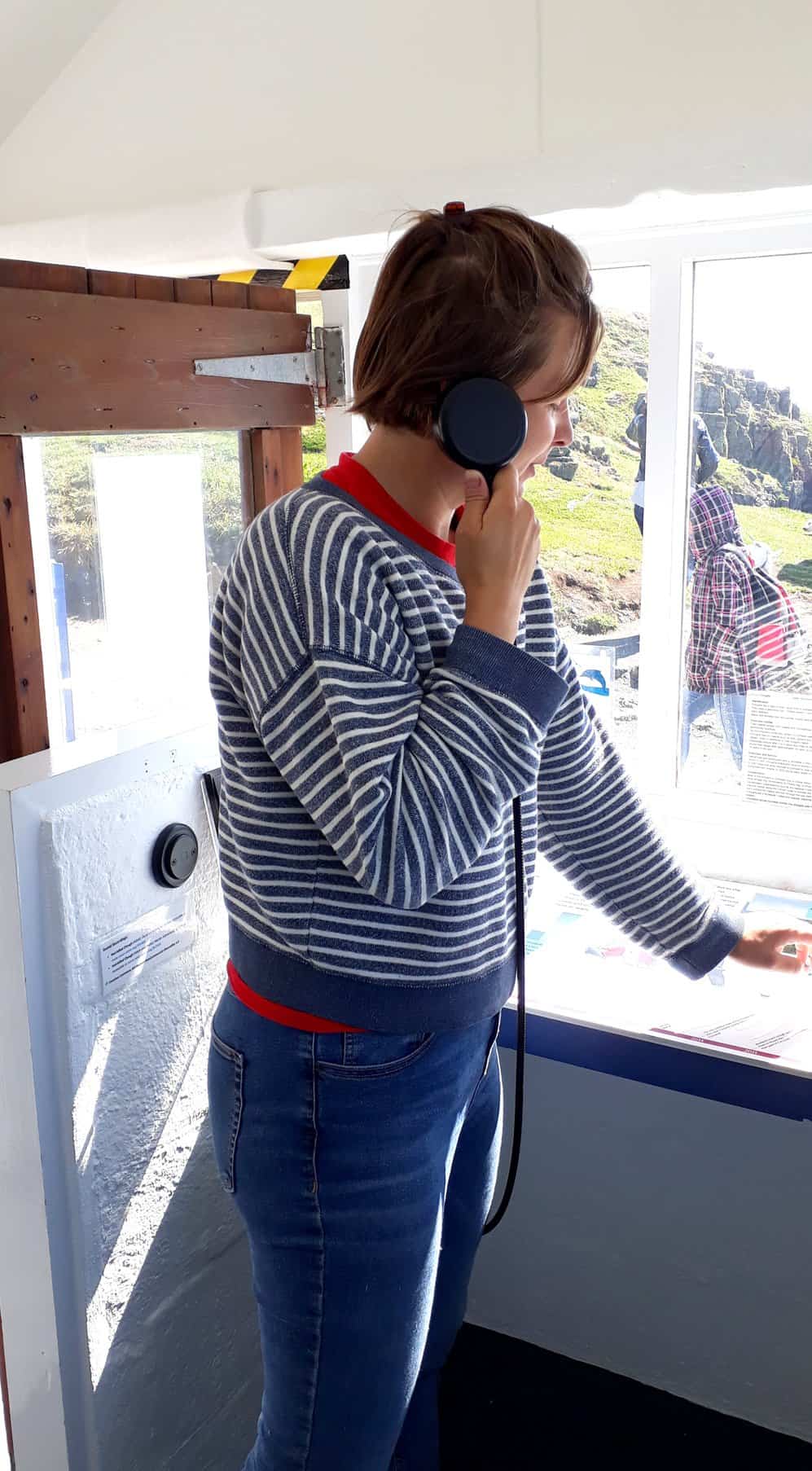 Heavy Duty Handset being used in National Trust Wildlife Watchpoint Hut
