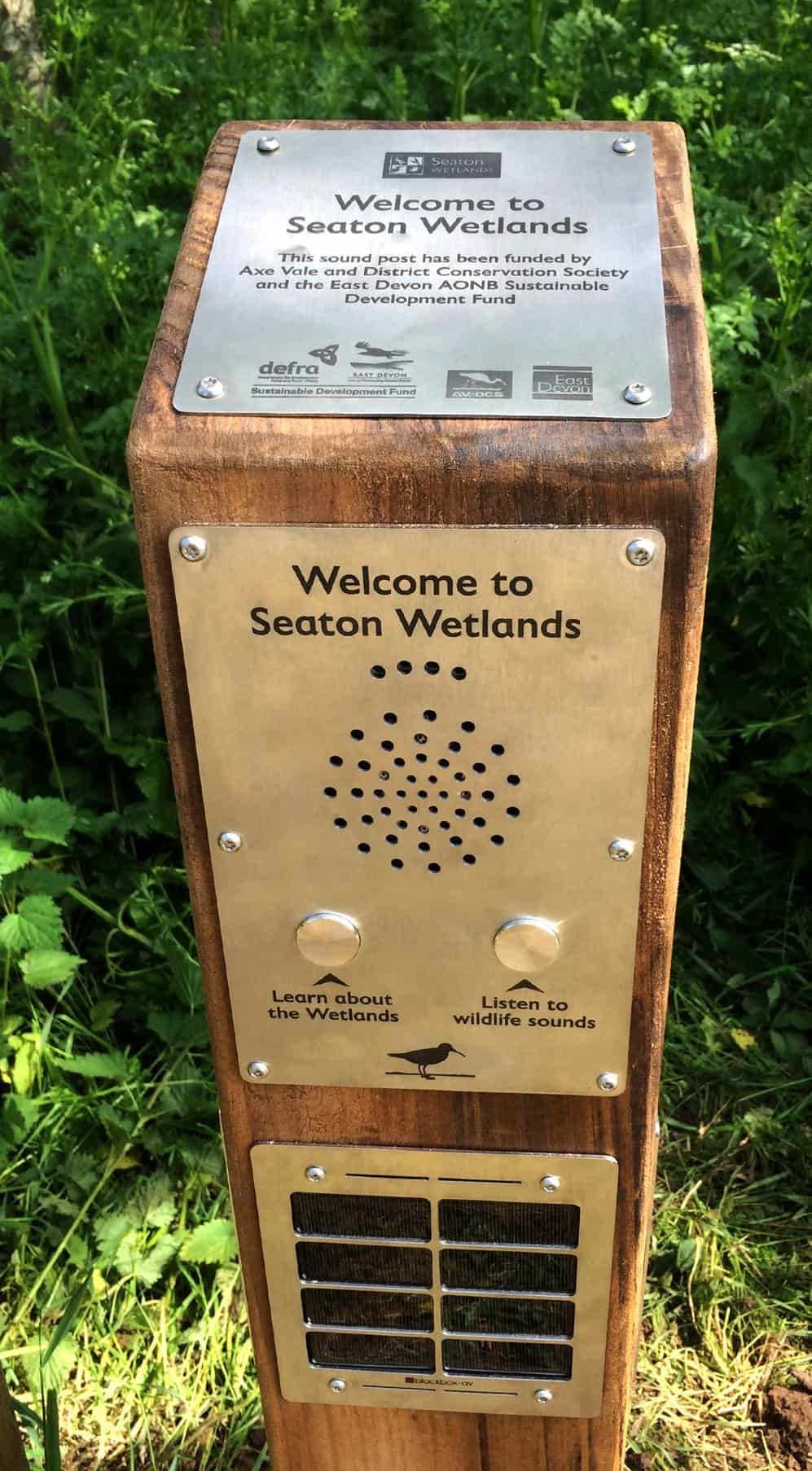 Seaton Wetlands Wooden Solar Audio Post