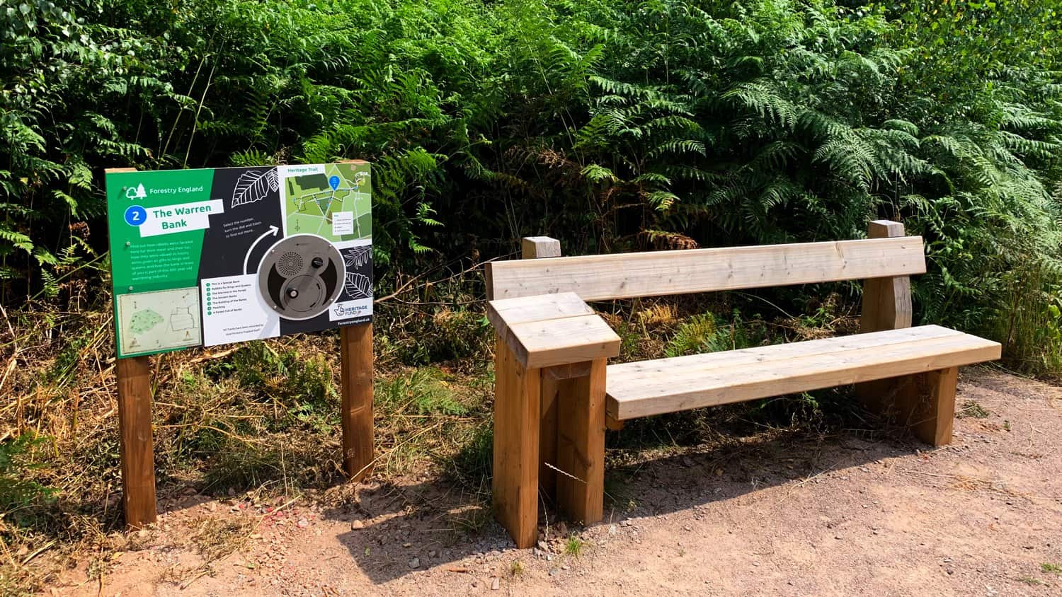 U-Turn Round installed at High Lodge Heritage Trail 2