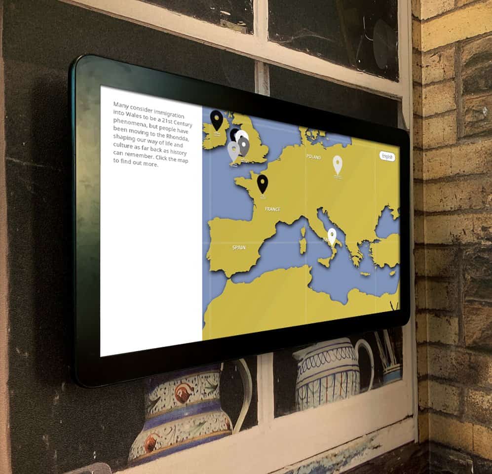 Lightbox 3 Hotspot on 22Inch All-in-One Touchscreen at Rhondda Heritage Park