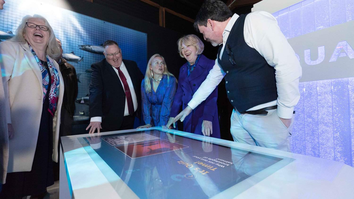 Burren Smokehouse, Taste the Atlantic - Salmon Experience with a 55 Inch Sleek Multi Touch Table