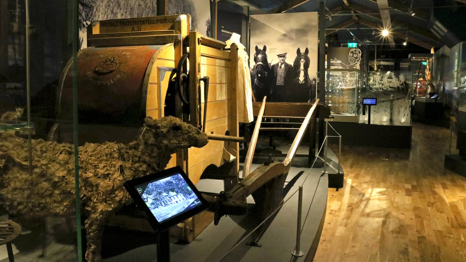 Android Tablets installed in the y Gaer Museum in Brecknock