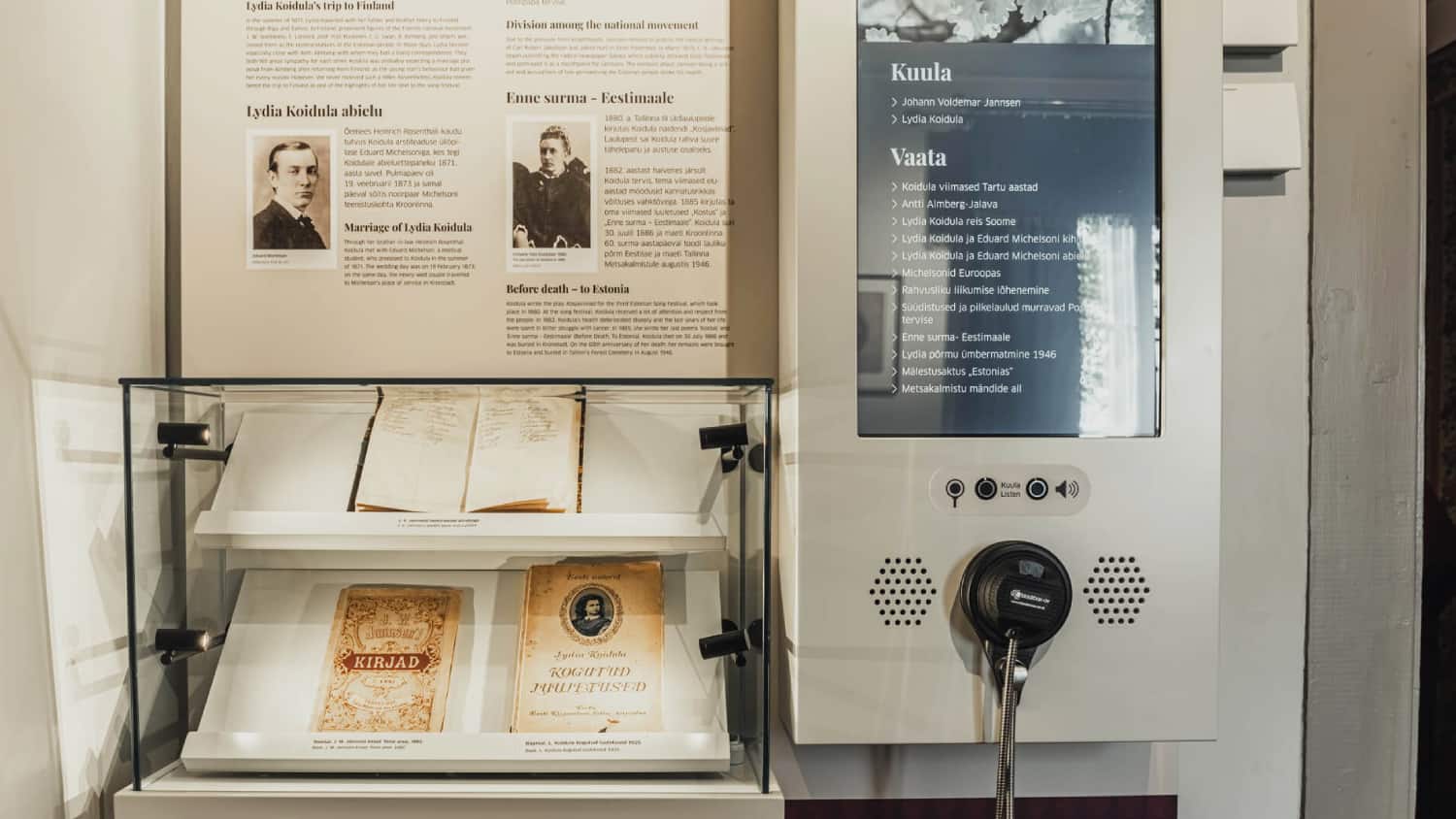 Armoured Cable Single Cup Headphones in Parnu Museum