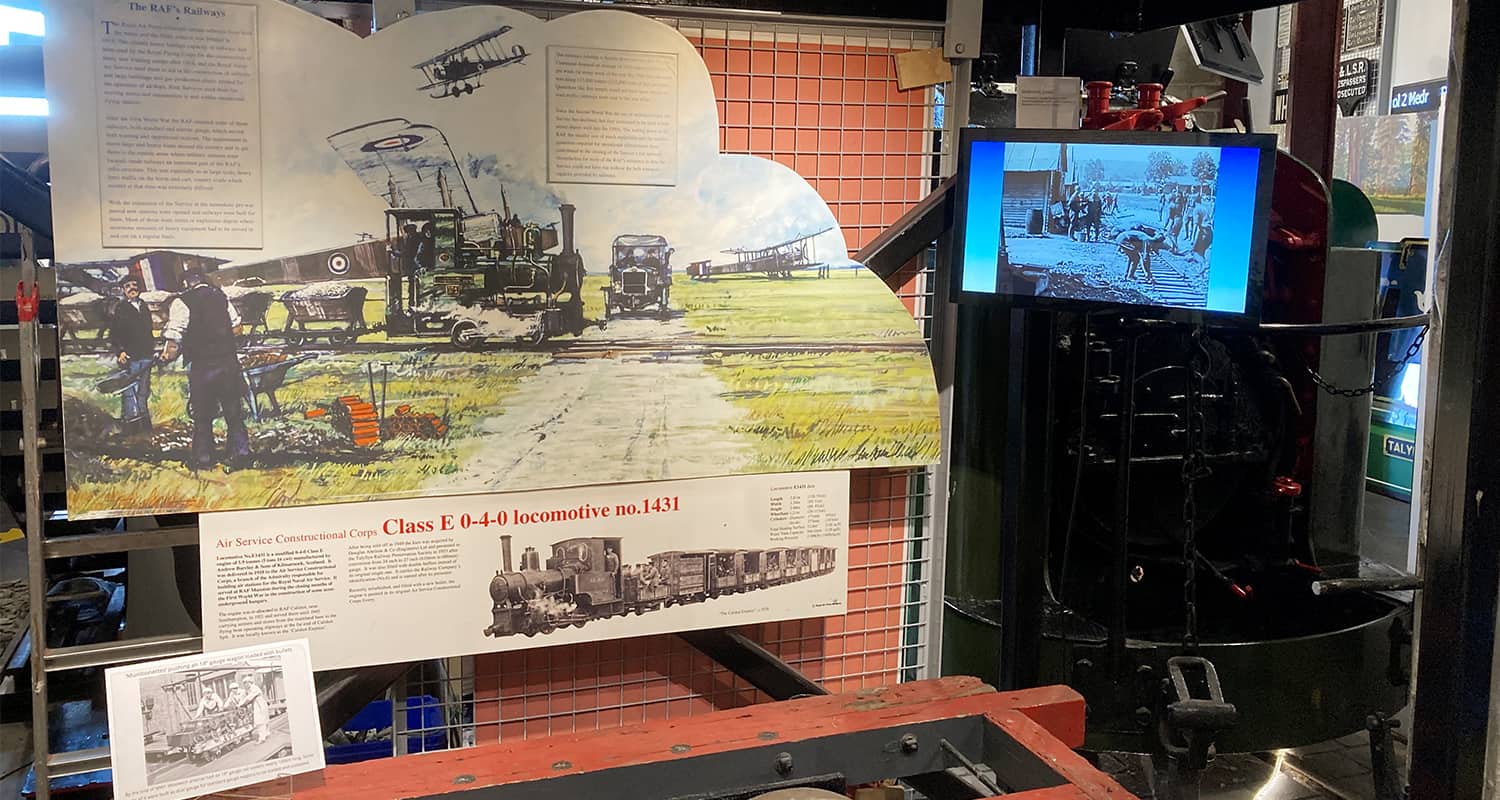 22 Inch Mediascreen in Military Section at Narrow Gauge Railway Museum