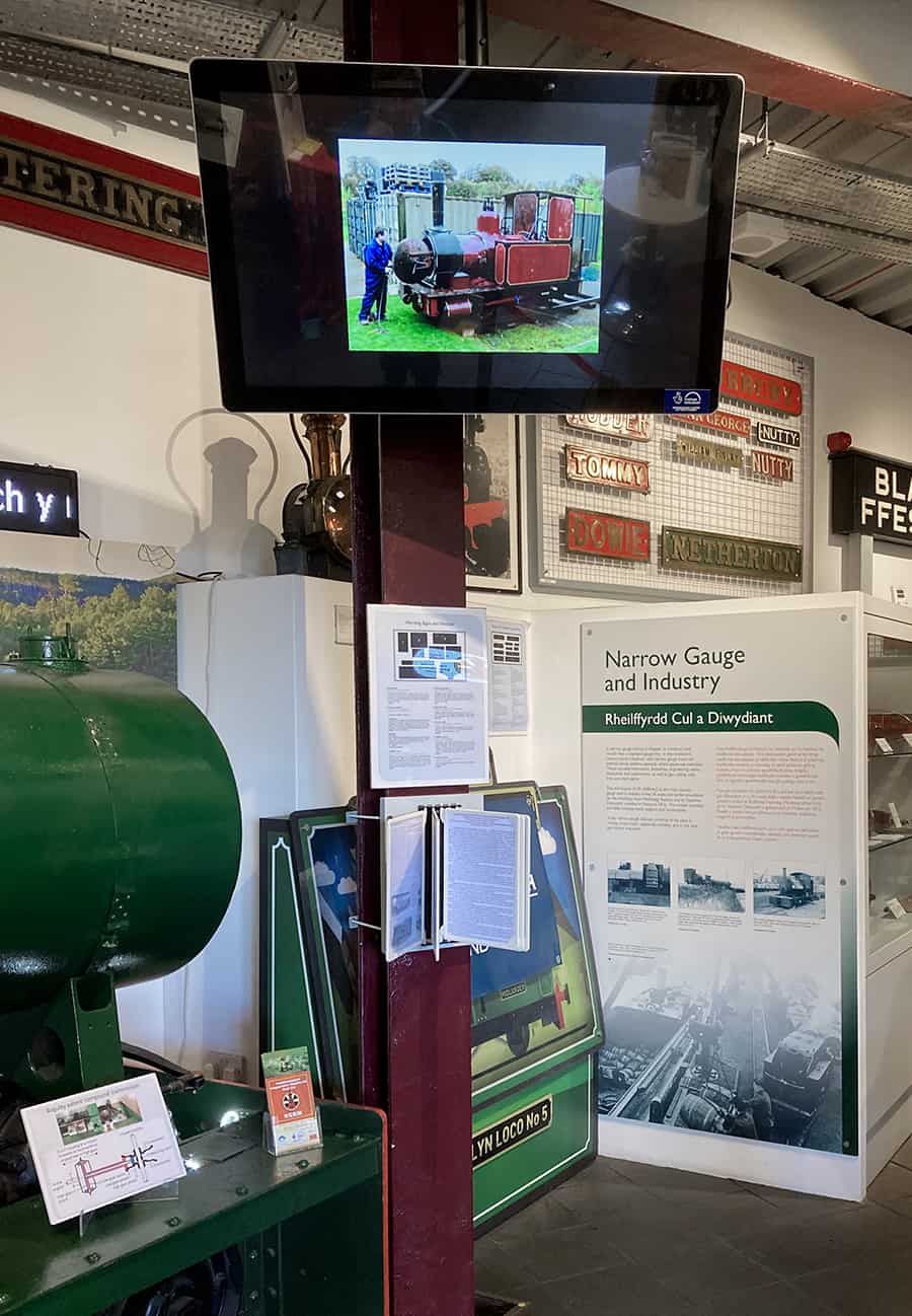 40 Inch Mediascreen for William Finlay Presentation at Narrow Gauge Railway Museum