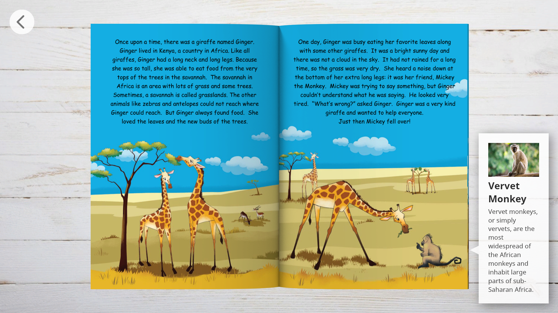 Pageturn Giraffe book