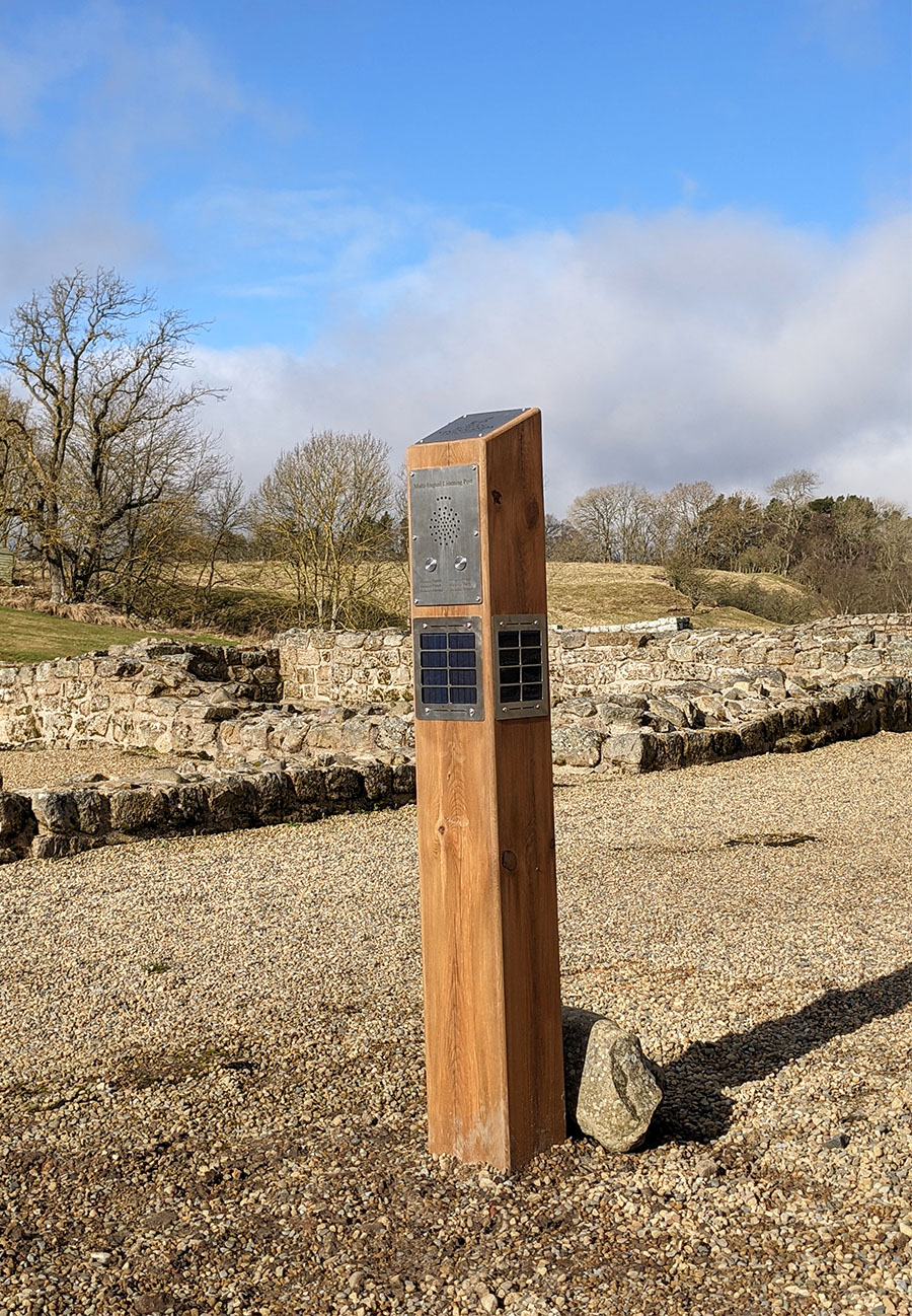 Solar Audio Post Dusk at Roman Vindola Site