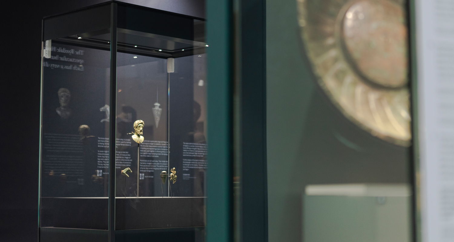 Ryedale Hoard Bust Exhibit at Yorkshire Museum