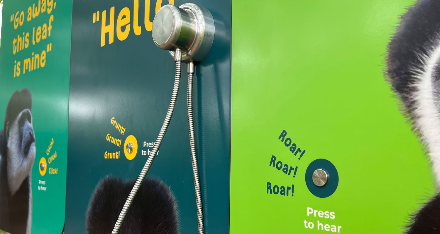 Piezo Buttons and Waterproof Handset at London Zoo