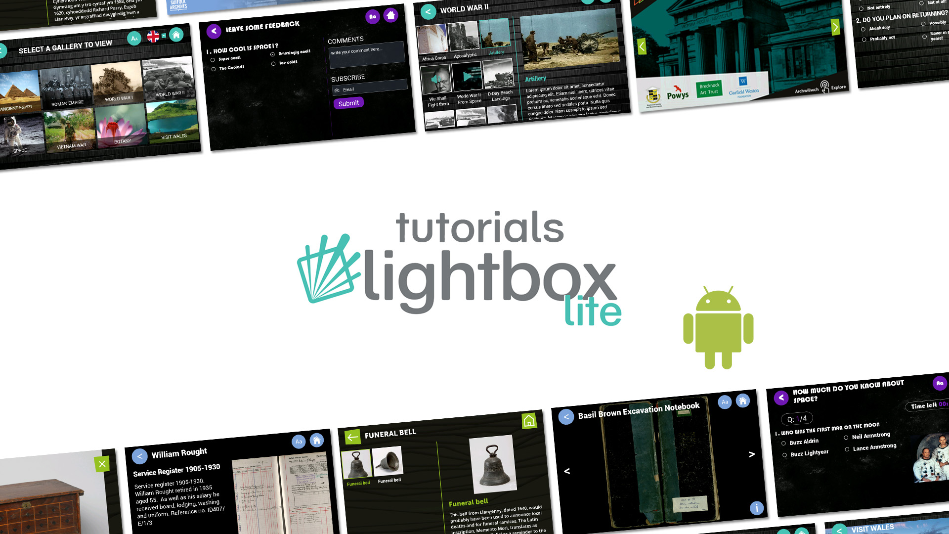 Lightbox Lite Tutorials Museum Customisable Software blackboxav