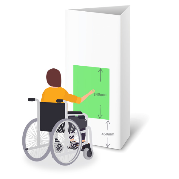 Wall Reach Wheel Chair Interpretation Accessibility