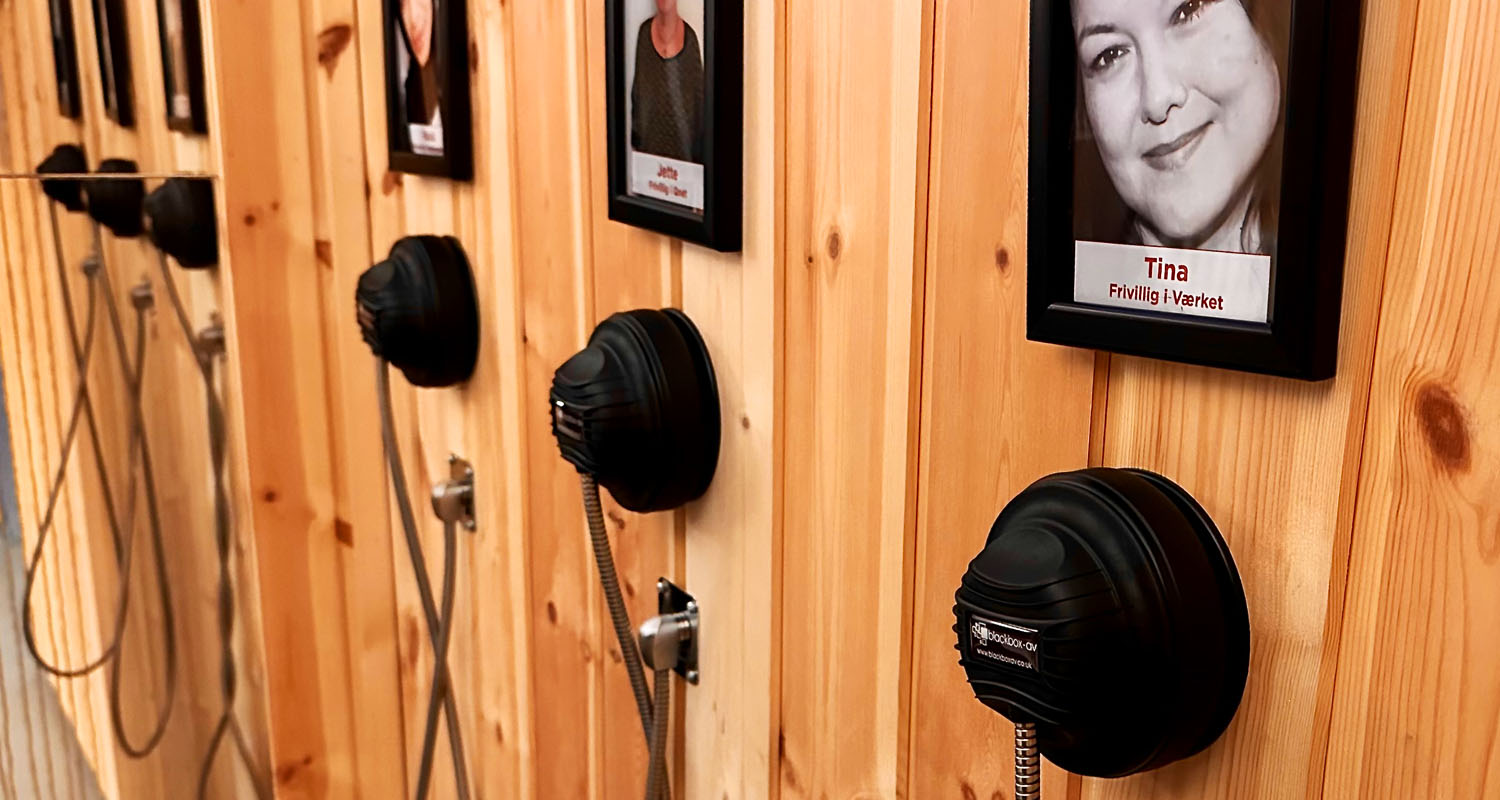 Single Cup Headphones at Red Cross Experience (Denmark)