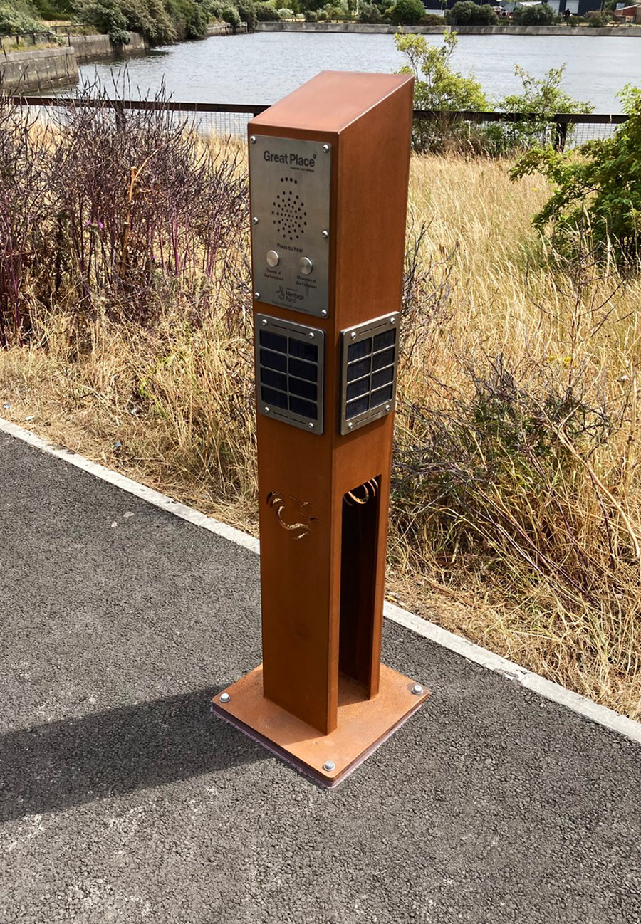 Solar Post at West Lothian