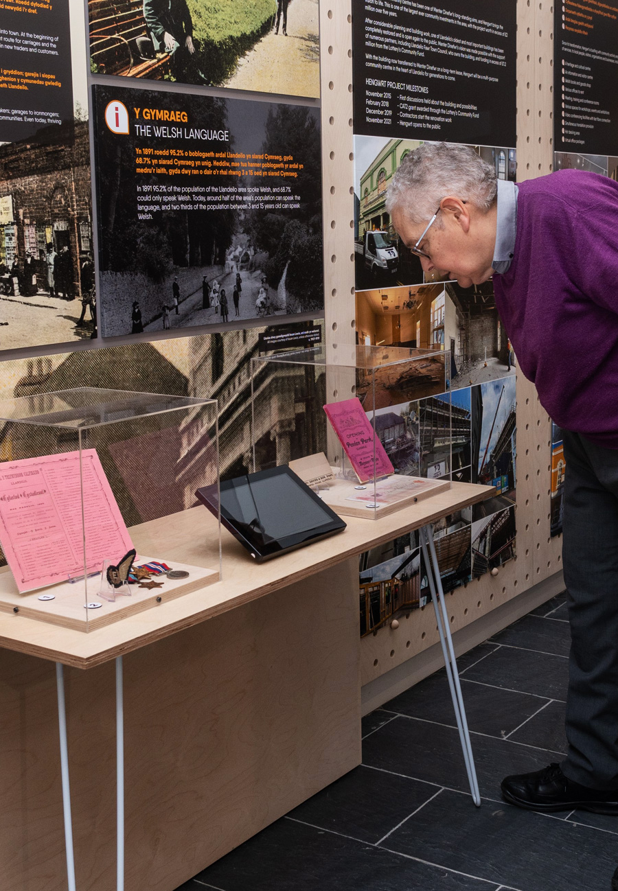 Android Tablet at Llandeilo Heritage Centre