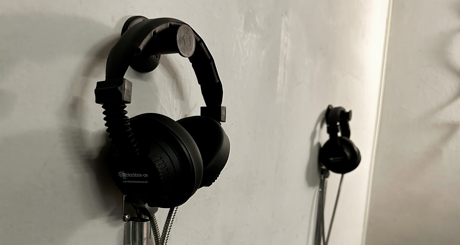 MKII Headphones on display at Red Cross Experience (Denmark) cleaned