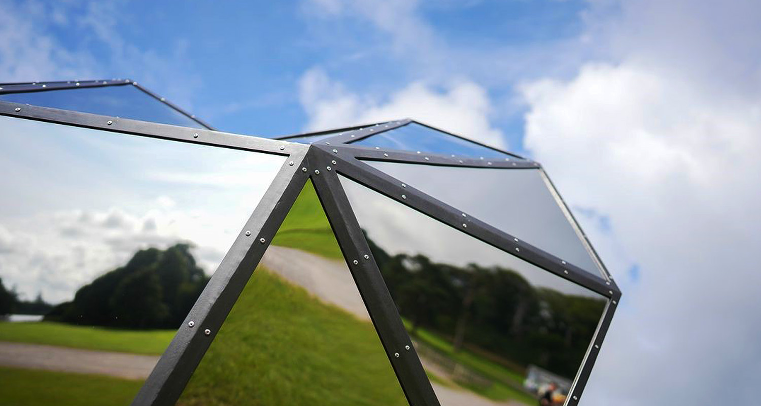 Closeup of Heart with Bespoke Subwoofer base at Margam Park