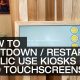 How to shutdown / restart public use kiosks and touchscreens