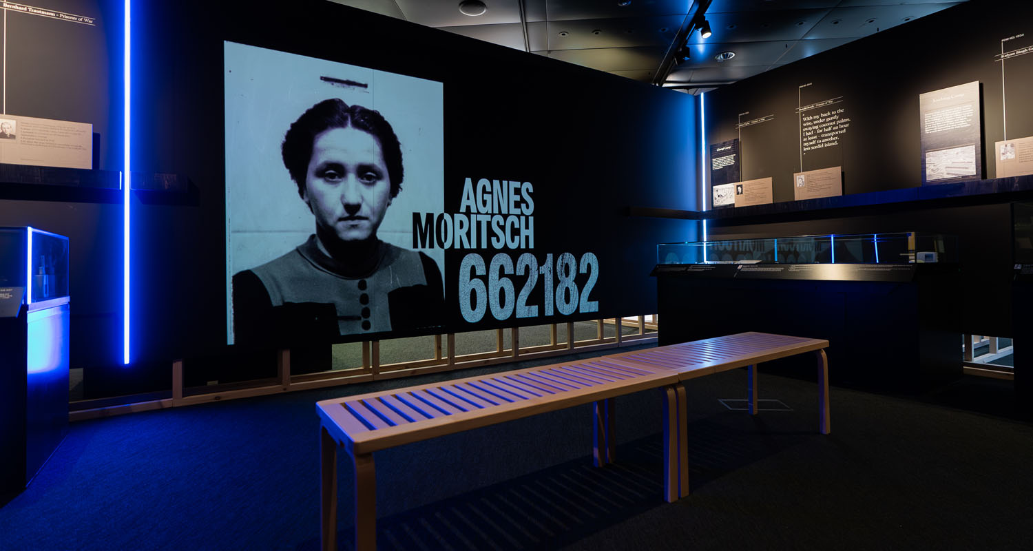 Projector in use at National Archives' Great Escape exhibition