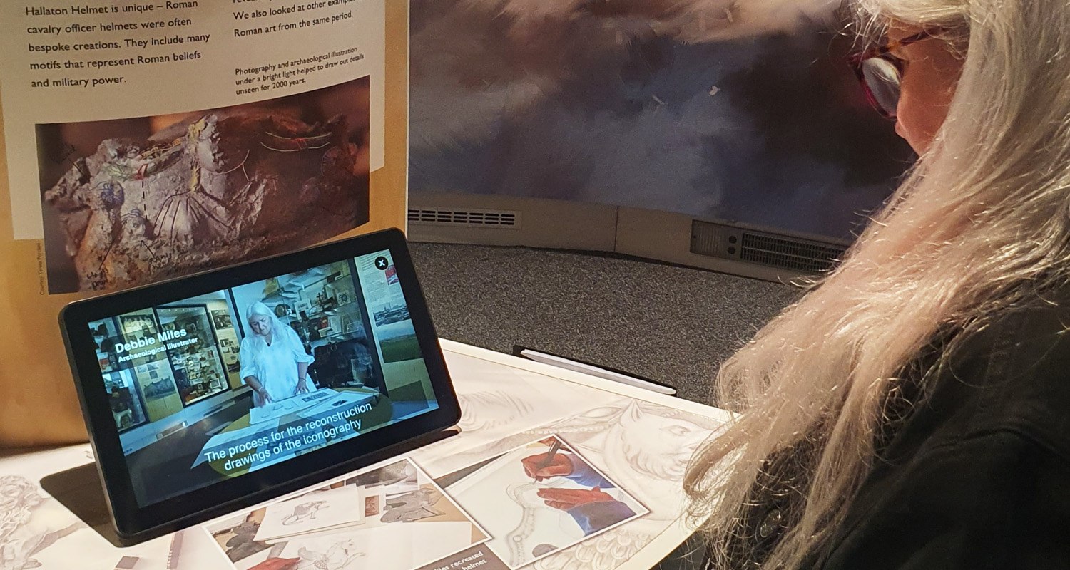 15 Inch POS Tablet running Lightbox Lite at Hallaton Helmet