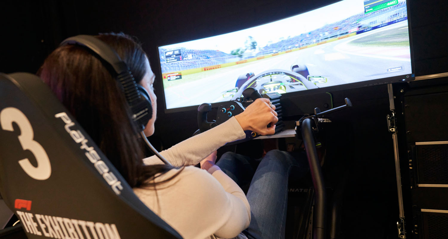 MKII Headphones being used at the F1 Exhibition