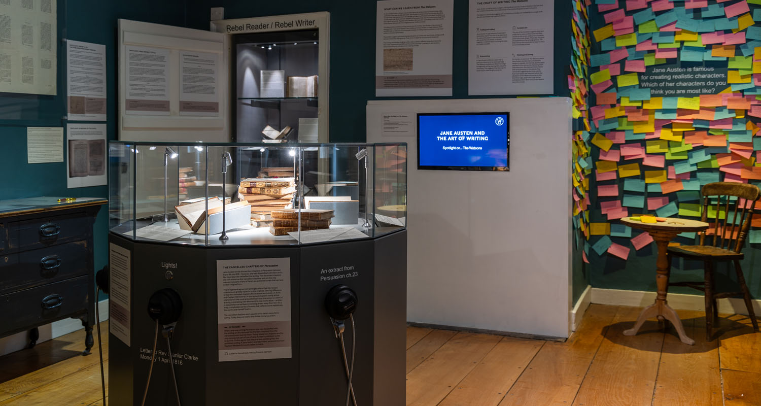 Audio Point with Single Cup Headphones at Jane Austen's House