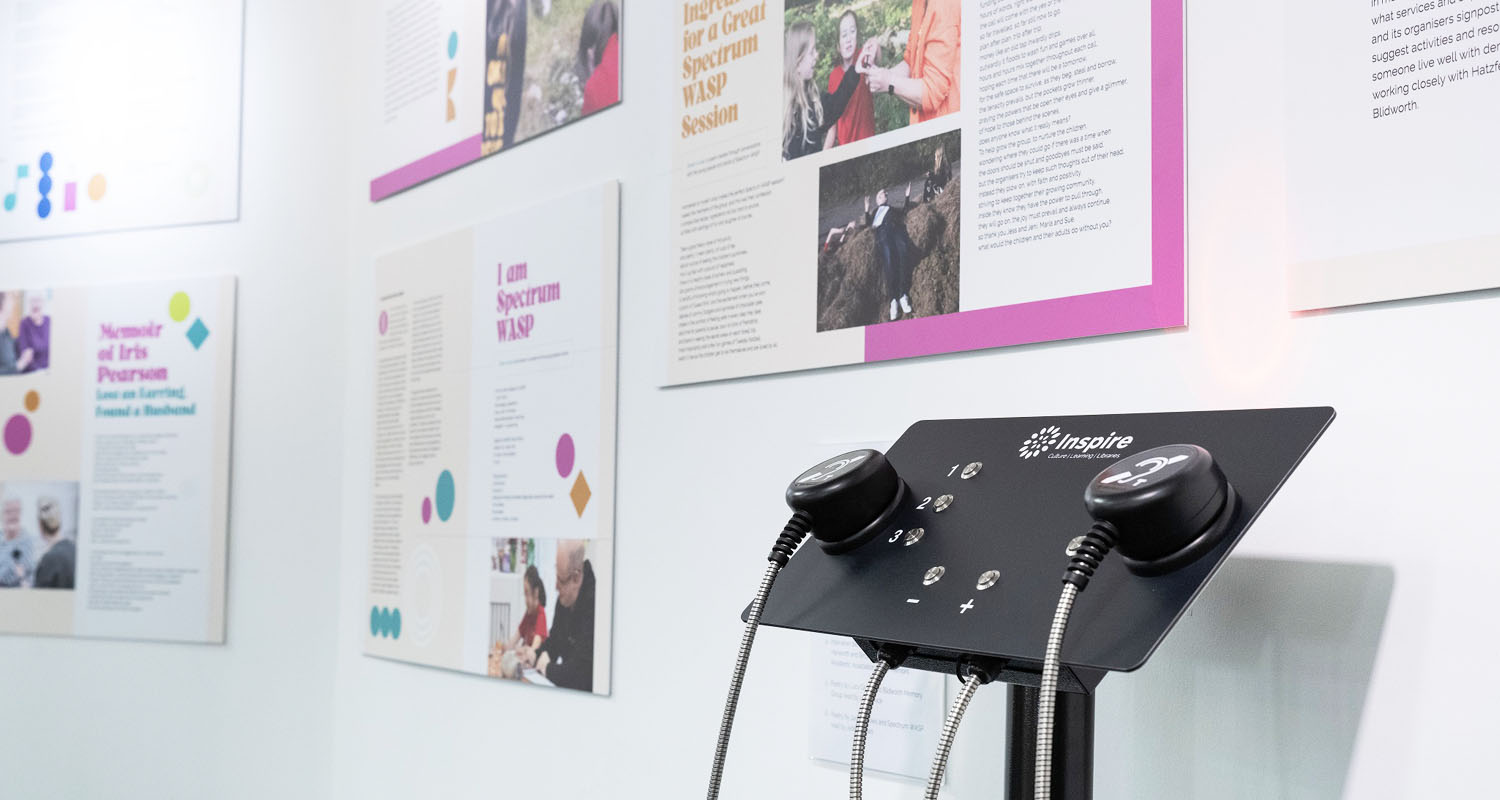 Audio Frame at the I Am a Writer exhibition