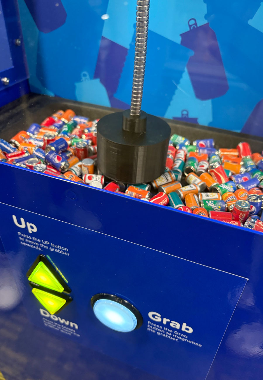 Closeup of Interactive Grabber at Eco Town