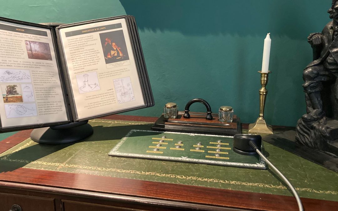 Audio Frame w/ Hearing Loop Handset – Erasmus Darwin House Museum